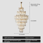 lustre cristal doré élégant moderne encastré brillant transparent haute qualité facile