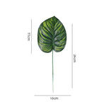 feuilles artificielles vertes modernes tringles vases céramique métal decorationextérieur