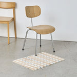 tapis blanc beige bleu rayures polyester non slip moderne intérieur chambre cuisine