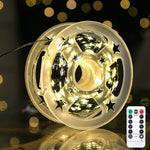 guirlande lumineuse led étoiles blanc vert multicolore télécommande moderne festiveDecoration
