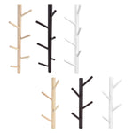 Porte-manteau mural branche d'arbre blond foncé