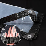 rideau translucide moderne peva pe noir 95 transparence 5m distance