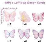 boîtes pop corn décoratives papillons rose violet doré fête anniversaire mariage baptême fille