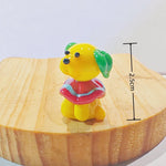 ornements maison figurines animaux céramique couleurs variées cartoon motifs simples