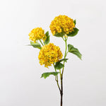 Bouquets artificiels fleurs soie hortensias violettes jaunes rouges décor intérieur mariage anniversaire