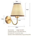 lampe murale tissu or moderne sans ampoule facile éclairage quotidien chambre salle bain