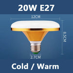 ampoule led ufo e27 ac 220v 15w 20w 30w 40w 50w 60w lumière froide