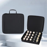 boîte rangement montres portable oxford eva noir mousse texturée moderne 31.5x33x7