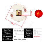 diodes led 20w blanc cuivre imprimées symboles circulaires lampe poche extérieure