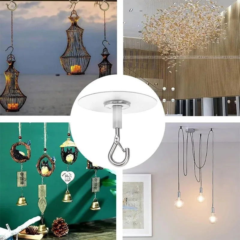 crochets transparents adhésifs modernes suspendre pots fleurs utilisation multiple PVC