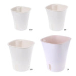 pots fleurs autoarrosants blanc rose moderne minimaliste trou