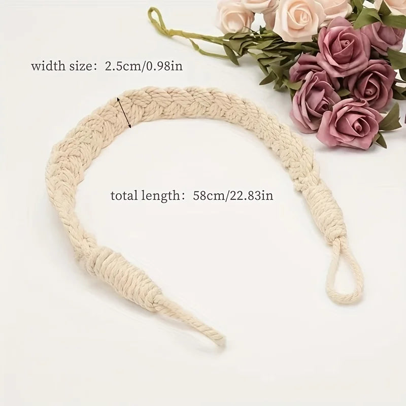 corde tressée artisanale motif régulier opaque rustique beigeclair chambre salon decoration