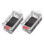 boîtes pêche transparentes accessoires carpe outils hameçons leurre pratique compactes boucle verrouillage paillettes crochets