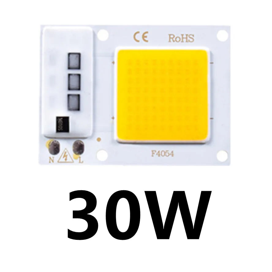 Chip LED COB 10W 20W 30W 50W blanc blanc chaud smart ic diyeasy montage