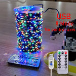 ruban lumineux fil cuivre led vert blanc moderne 10m 20m 5m anniversaire noël mariage