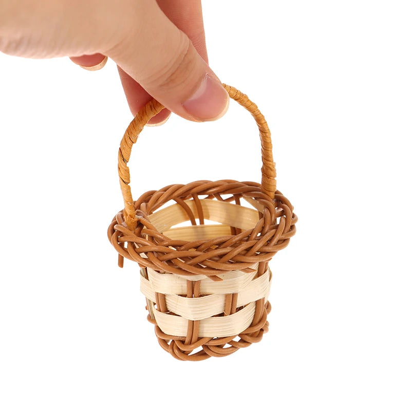 paniers tressés marron clair accessoires enfant traditionnels poignées tressées rangement maison cadeaux 12 ans