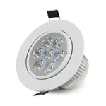 Spot LED argenté moderne 10W 14W dimmable aluminium certifié FCC RoHS