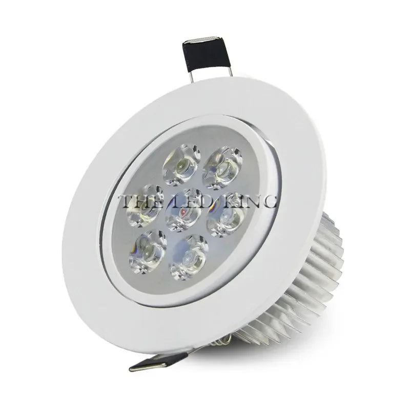 Spot LED argenté moderne 10W 14W dimmable aluminium certifié FCC RoHS