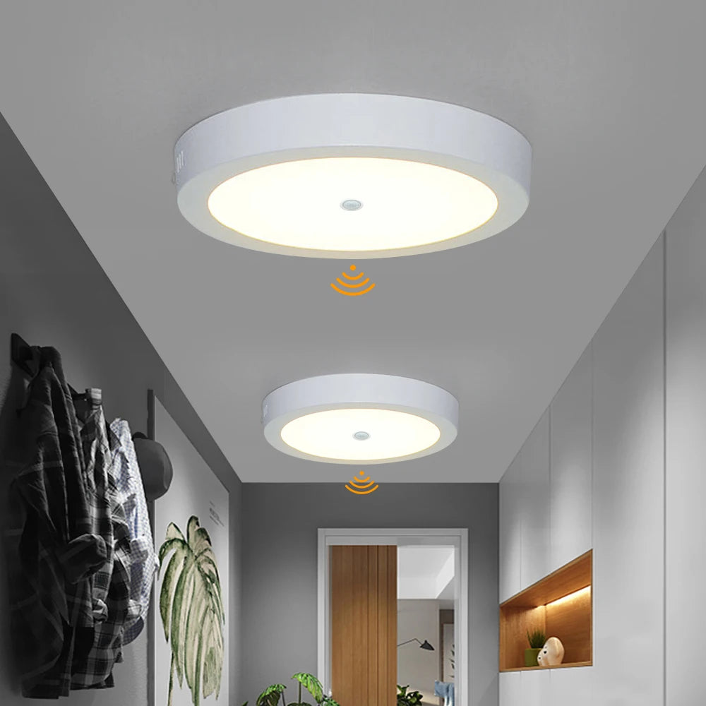 plafonnier led rond moderne blanc capteur mouvement interrupteur tactile salon cuisine