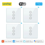 interrupteur intelligent rideau roulant wifi google alexa app smart life blanc moderneécran tactile