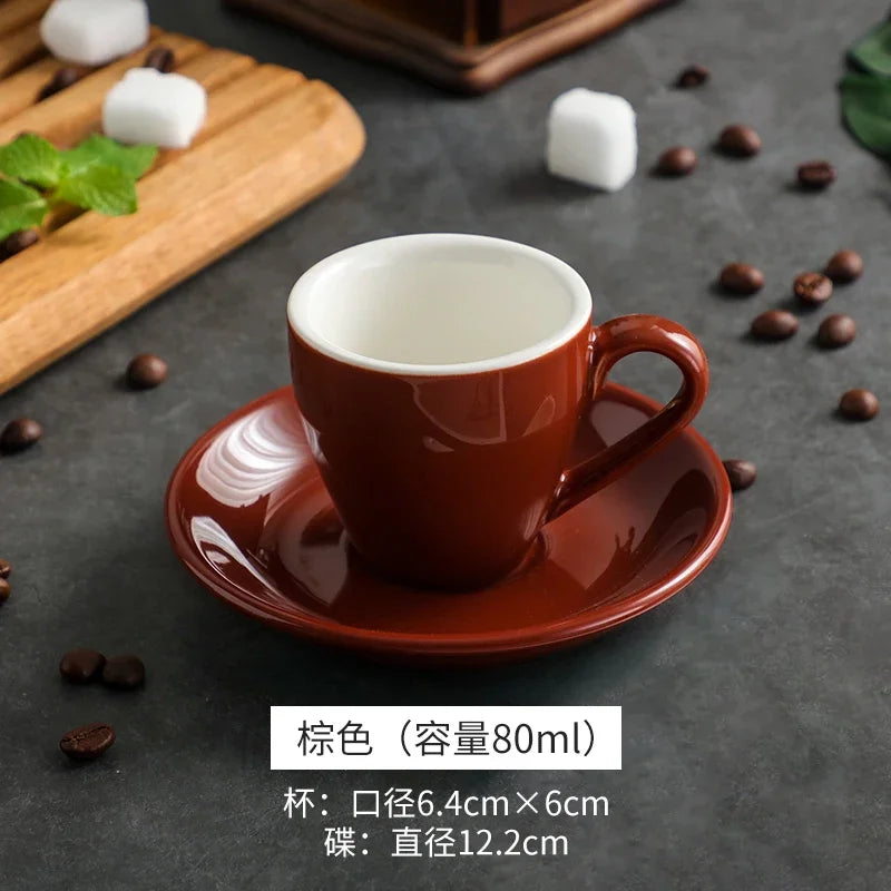 tasses céramique porcelaine poignée cuillères moderne rouge vert bleu jaune blanc