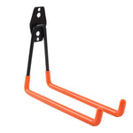 crochet mural moderne noir orange fer utilisation multiple outils jardinage pelle