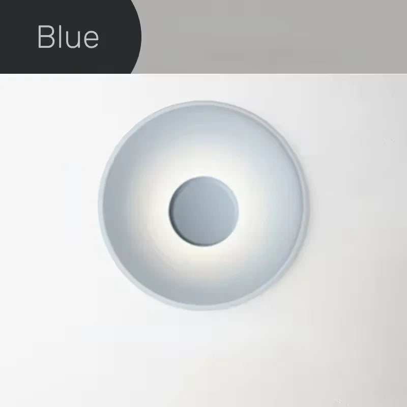 plafonnier led moderne minimaliste blanc gris rose rond lisse opaquet tactile