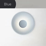 plafonnier led moderne minimaliste blanc gris rose rond lisse opaquet tactile