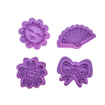 moules biscuits poissons stylisés violet clair moderne cuisine boulangerie pâtisserie