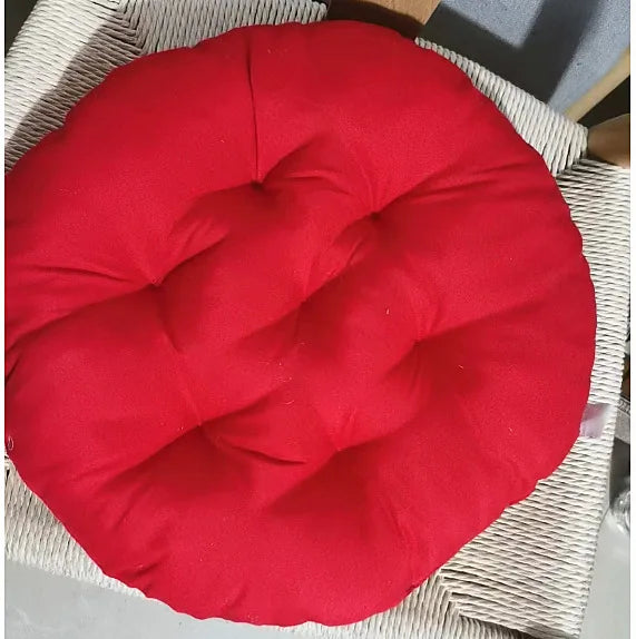 coussin rond antidérapant coton polyester couleur gris moderne øllets 30cm violet bleu marron jaune
