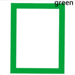cadre magnétique auto adhésif moderne vert or noir argent transparentarrière opaque