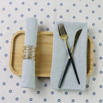 serviettes table coton polyester 30x45cm classique vert olive rouge blanc gris clair texture lin