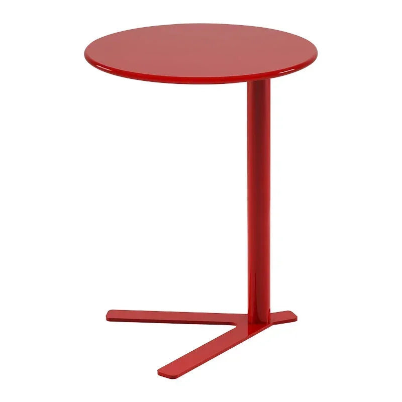 table d'appoint moderne table ronde acier inoxydable verre transparent minimaliste décoration maison plateau 48cm