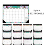 calendrier mural floral moderne notes faire planification quotidienne 18 mois