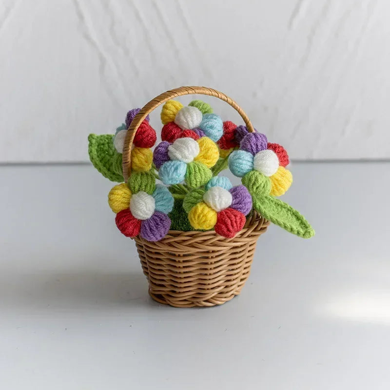 panier osier fleurs traditionnel marron clair décor intérieur maison fêtes anniversaires baby shower