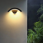 lampe murale moderne gris métallisé ip65 led 18w éclairage extérieur sensoriel aluminium abatjour acrylique