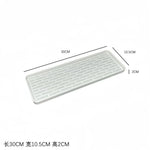 plateau rangement blanc moderne grille petite trous polyesters respectueux environnement portable cuisine