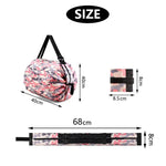 sac sport pliable noir bleu marine camouflage rayures horizontales élastiques poignées détachables modulaire durable