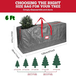 sac rangement sapin noël imperméable durable poignées robustes réutilisable extra large vert rouge gris