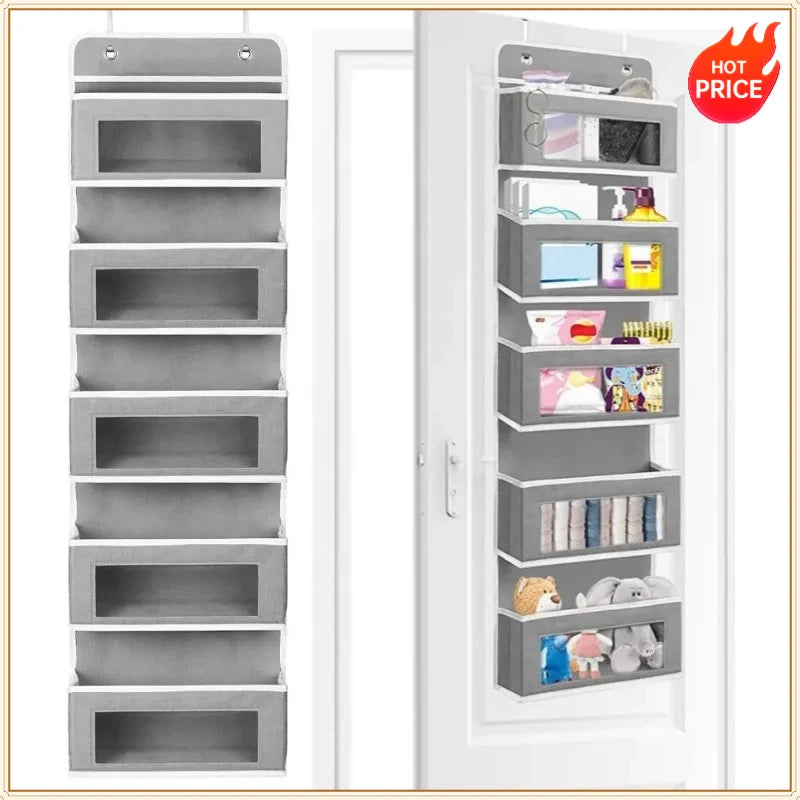organisateur mural gris moderne 10 compartiments étages clips suspension chambre bain