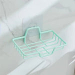 bac savon moderne adhésif bleu clair rose pâle grille tailles opaques salle bain douche