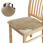 coussin chaise velours moderne beige gris élégants protection salon cuisine