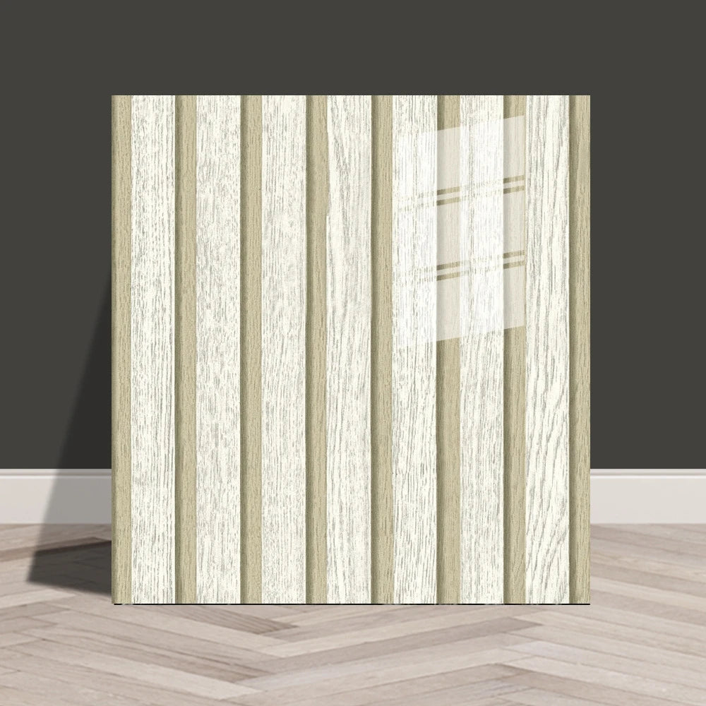 panneaux muraux imitation bois adhésifs modernes gris clair blanc imitation bois texture métallique 30x30cm