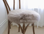 coussin chaise rond laine mouton fourrure épaisse doux confortable siège moderne