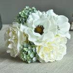 décoration intérieure bouquet fleurs artificielles mariage anniversaire romantique blanc rose violet vert bleu