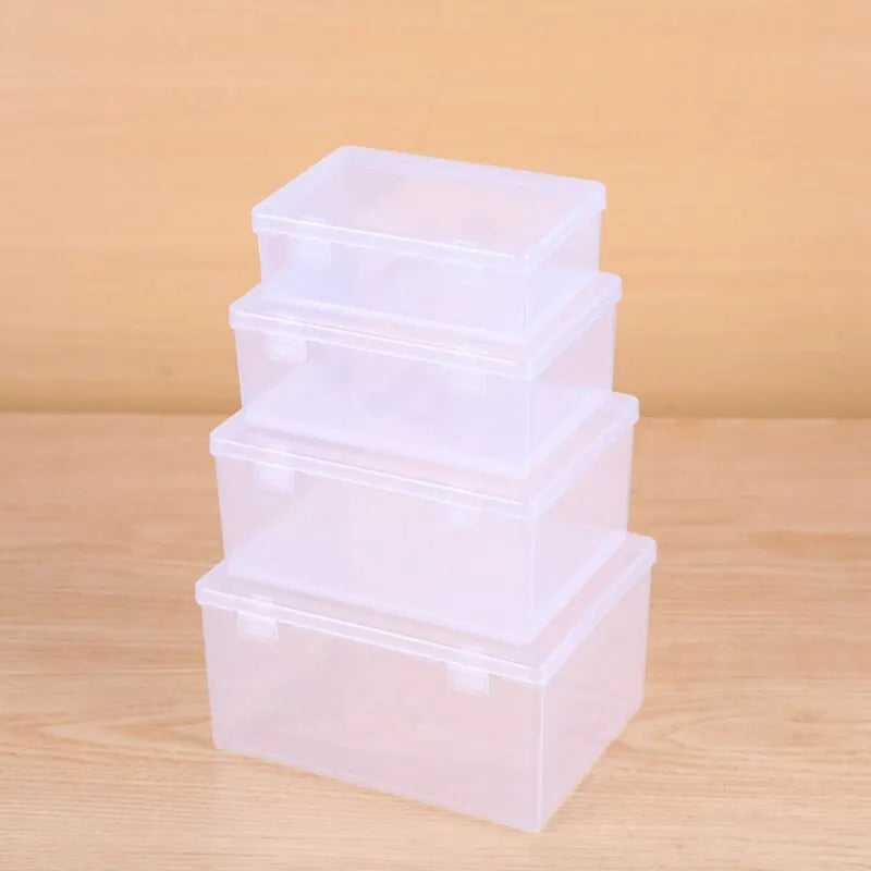 boîtes rangement transparentes modernes réutilisables poignées plastique respectueux environnement