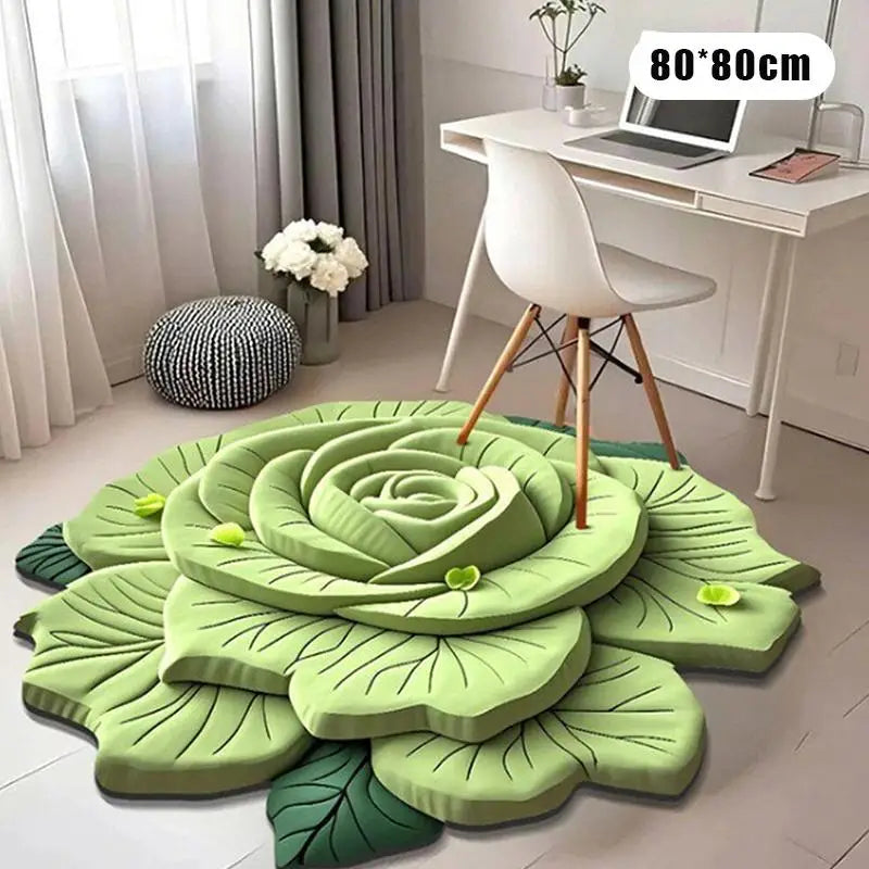 tapis bain doux motif rose 3d fleurs modernes antidérapant absorbant salle d'eau
