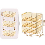 présentoir cosmétique transparent moderne boîte rangement maquillage acrylique 10 gonds doré minimaliste