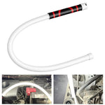 lampe led rechargeable flexible blanc noir rouge rayures modernes 73cm 3modes luminosite