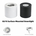 Spot LED GU10 6000K 4000K 3000K Blanc Noir 85mm Moderne Texture Fine